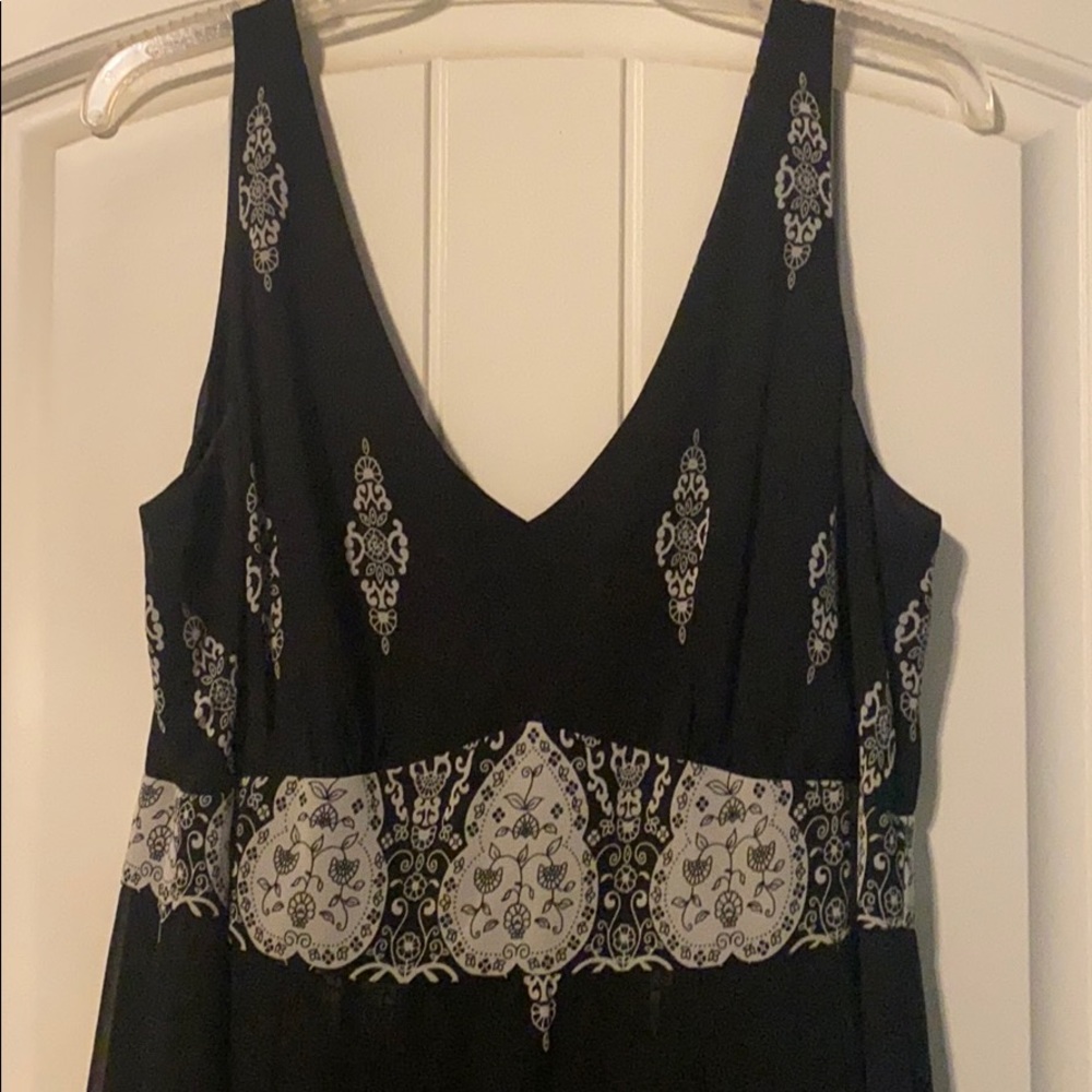 Lane Bryant double V neck dress